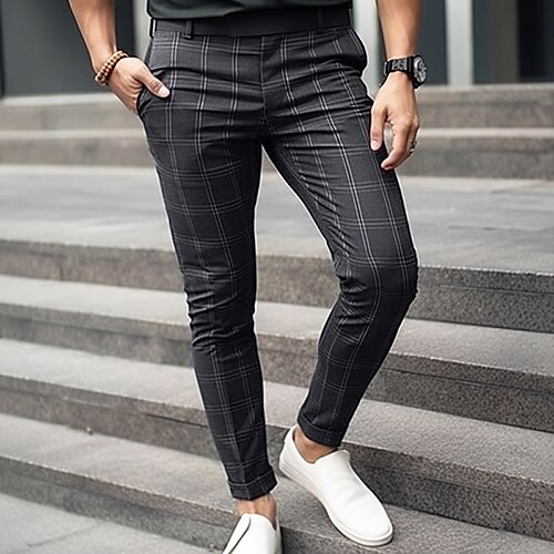 Homme Pantalon Chino Pantalon chino Poche Plaid Confort Respirable Extérieur du quotidien Sortie Mode Décontractées Noir Bleu
Homme Pantalon Chino Pantalon chino Poche Plaid Confort Respirable Extérieur du quotidien Sortie Mode Décontractées Noir Bleu