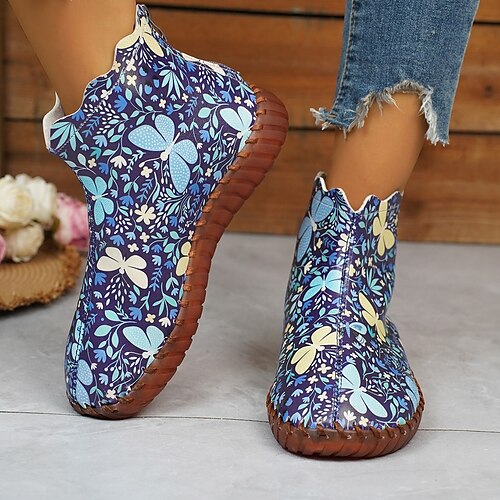 Femme Bottes Imprimer des chaussures du quotidien Bottines Bottines Fermeture Talon Plat Bout rond Mode Polyuréthane Fermeture Bloc de couleur Bleu
Femme Bottes Imprimer des chaussures du quotidien Bottines Bottines Fermeture Talon Plat Bout rond Mode Polyuréthane Fermeture Bloc de couleur Bleu