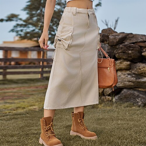 saia feminina midi saia cargo jeans midi saia preta verde exército cáqui saias bolso de inverno moda vintage casual rua diária s m l
saia feminina midi saia cargo jeans midi saia preta verde exército cáqui saias bolso de inverno moda vintage casual rua diária s m l