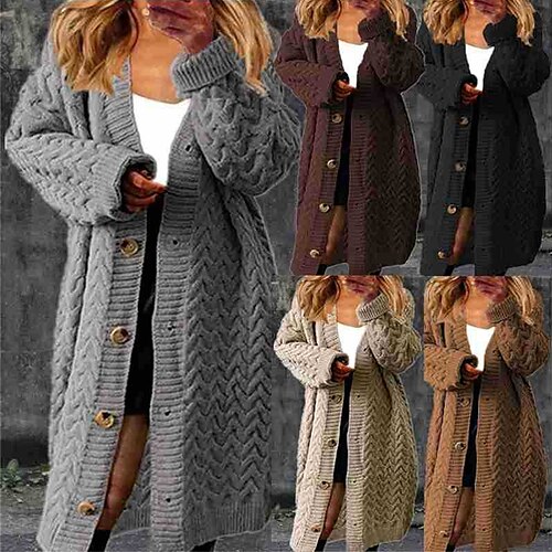 Gilet Cardigan Femme torsadé Tricoter Col V Polyester Bouton Tricoté Automne Hiver Longue Extérieur du quotidien Sortie Mode Décontractées Flexible manche longue Couleur unie Noir Jaune Marron S M L
Gilet Cardigan Femme torsadé Tricoter Col V Polyester Bouton Tricoté Automne Hiver Longue Extérieur du quotidien Sortie Mode Décontractées Flexible manche longue Couleur unie Noir Jaune Marron S M L