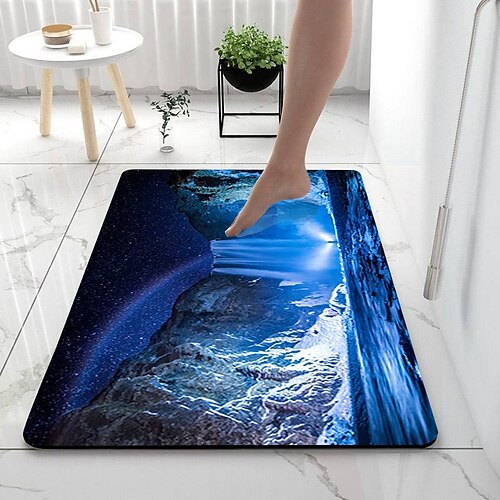 Wasserfall-Badezimmer-Badematten, kreativer, saugfähiger Badezimmerteppich, Kieselgur, rutschfest
Wasserfall-Badezimmer-Badematten, kreativer, saugfähiger Badezimmerteppich, Kieselgur, rutschfest