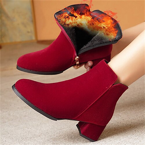 Mulheres Botas Botas de salto Ao ar livre Diário Botas Botas Tornozelo Salto Robusto Ponta Redonda Vintage Elegante Sensual Couro Ecológico zíper Côr Sólida Preto Vermelho
Mulheres Botas Botas de salto Ao ar livre Diário Botas Botas Tornozelo Salto Robusto Ponta Redonda Vintage Elegante Sensual Couro Ecológico zíper Côr Sólida Preto Vermelho