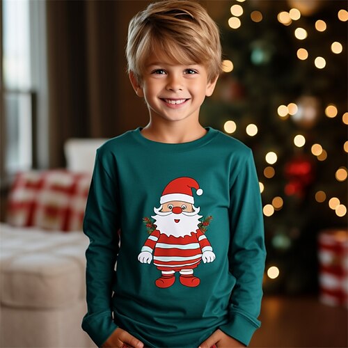 Noël Garçon 3D père Noël marinière Tee-shirts Chemise manche longue 3D effet Automne Hiver Sportif Mode Vêtement de rue Polyester Enfants 3-12 ans Col Ras du Cou Extérieur Casual du quotidien Standard
Noël Garçon 3D père Noël marinière Tee-shirts Chemise manche longue 3D effet Automne Hiver Sportif Mode Vêtement de rue Polyester Enfants 3-12 ans Col Ras du Cou Extérieur Casual du quotidien Standard