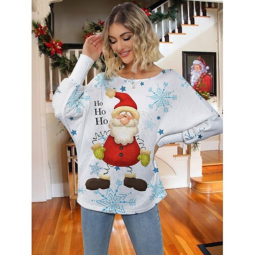 Mujer feo suéter navideño suéter jersey cuello redondo punto acanalado poliéster estampado otoño invierno regular al aire libre navidad vacaciones diario elegante casual manga larga papá noel
Mujer feo suéter navideño suéter jersey cuello redondo punto acanalado poliéster estampado otoño invierno regular al aire libre navidad vacaciones diario elegante casual manga larga papá noel