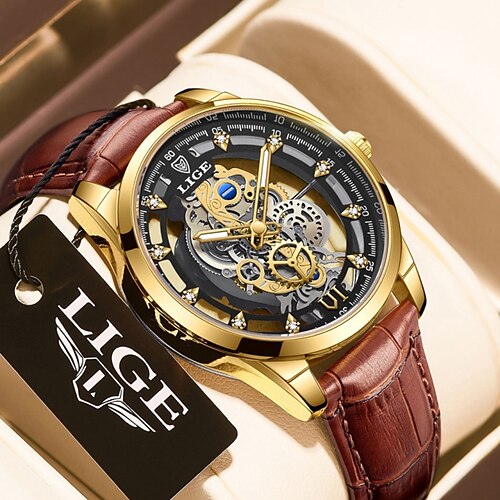 Hommes Montres à quartz Créatif Minimaliste Luxe Décontractée Squelette Lumineux IMPERMÉABLE Décoration Acier Inoxydable Cuir Suivre
Hommes Montres à quartz Créatif Minimaliste Luxe Décontractée Squelette Lumineux IMPERMÉABLE Décoration Acier Inoxydable Cuir Suivre