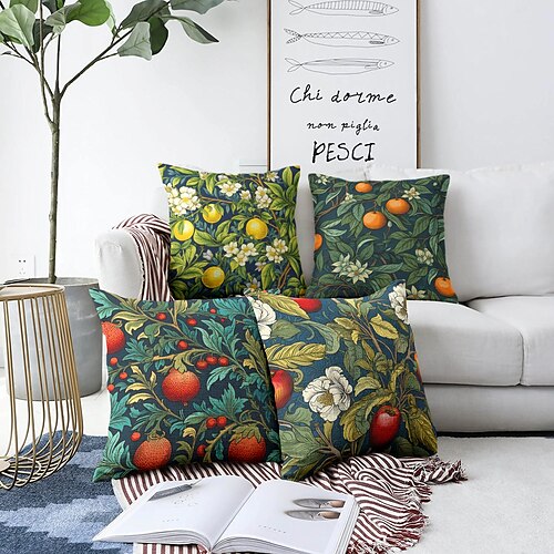 Housse de coussin double face à fleurs de fruits, taie d'oreiller carrée décorative douce, pour chambre à coucher, salon, canapé, chaise, 4 pièces
Housse de coussin double face à fleurs de fruits, taie d'oreiller carrée décorative douce, pour chambre à coucher, salon, canapé, chaise, 4 pièces