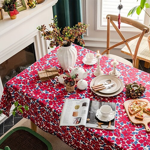 Baumwoll-Leinen-Tischdecke, Vintage-Stil, rechteckig, floral, pastorale Tischdecke, waschbare Tischdecke für drinnen und draußen, Bauernhaus-Dekor, Picknick
Baumwoll-Leinen-Tischdecke, Vintage-Stil, rechteckig, floral, pastorale Tischdecke, waschbare Tischdecke für drinnen und draußen, Bauernhaus-Dekor, Picknick