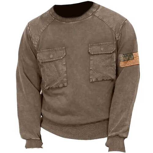 Hombre Sudadera Café Cuello Barco Bandera Retazos Deporte Diario Festivos Básico Casual Táctico Primavera Otoño Ropa Sudaderas con capucha Sudaderas
Hombre Sudadera Café Cuello Barco Bandera Retazos Deporte Diario Festivos Básico Casual Táctico Primavera Otoño Ropa Sudaderas con capucha Sudaderas