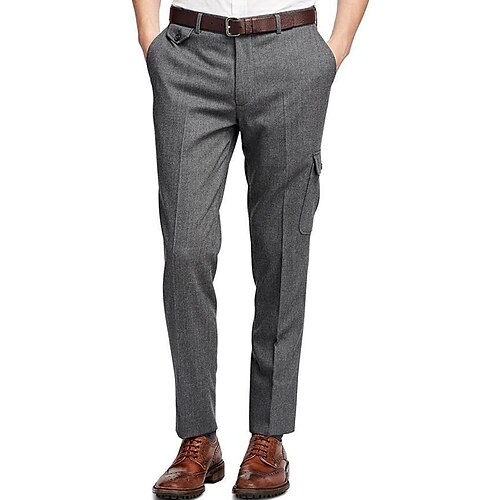 Homens Social Calças Calças de Terno Bolsos Tecido Conforto Respirável Ao ar livre Diário Para Noite Misto de Algodão Moda Casual Cinzento
Homens Social Calças Calças de Terno Bolsos Tecido Conforto Respirável Ao ar livre Diário Para Noite Misto de Algodão Moda Casual Cinzento