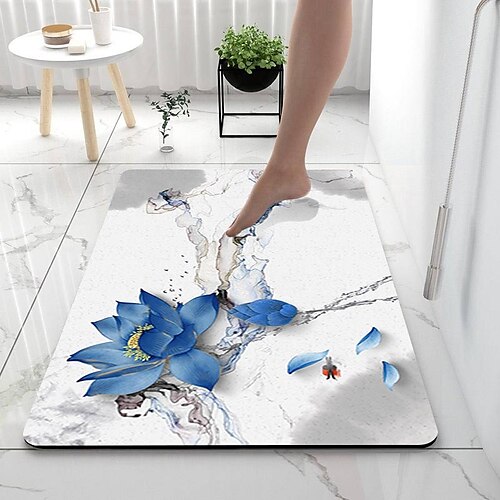 Tapis de bain en terre de diatomées pour salle de bain, tapis souple en caoutchouc antidérapant, séchage rapide, super absorbant, fin, pour sous la porte, tapis de sol pour salle de bain, baignoire,
Tapis de bain en terre de diatomées pour salle de bain, tapis souple en caoutchouc antidérapant, séchage rapide, super absorbant, fin, pour sous la porte, tapis de sol pour salle de bain, baignoire,