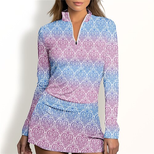 Mujer Camisas de polo Camiseta de golf Transpirable Secado rápido Dispersor de humedad Manga Larga Ropa de golf ropa de golf Ajuste regular Cremallera Cuello alto Impreso Primavera Otoño Tenis Golf
Mujer Camisas de polo Camiseta de golf Transpirable Secado rápido Dispersor de humedad Manga Larga Ropa de golf ropa de golf Ajuste regular Cremallera Cuello alto Impreso Primavera Otoño Tenis Golf