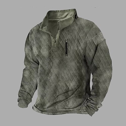 Homme Sweat shirt Sweat-shirt quart de fermeture éclair Vert Véronèse Col Mao Plein Sport Loisir du quotidien Vacances Rétro Vintage Décontractées Tactique Automne hiver Vêtement Tenue Pulls Capuche
Homme Sweat shirt Sweat-shirt quart de fermeture éclair Vert Véronèse Col Mao Plein Sport Loisir du quotidien Vacances Rétro Vintage Décontractées Tactique Automne hiver Vêtement Tenue Pulls Capuche
