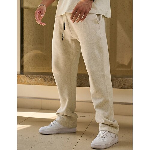 Men's Sweatpants Joggers Straight Leg Sweatpants Pocket Drawstring Elastic Waist Plain Comfort Breathable Outdoor Daily Going out Cotton Blend Fashion Casual Black White
Men's Sweatpants Joggers Straight Leg Sweatpants Pocket Drawstring Elastic Waist Plain Comfort Breathable Outdoor Daily Going out Cotton Blend Fashion Casual Black White
