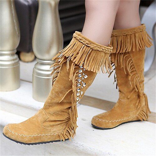 Damen Stiefel Wildlederschuhe Quasten Schuhe Übergrössen Outdoor Täglich Kniehohe Stiefel Stiefel mit mittlerer Wade Quaste Flacher Absatz Spitze Zehe Urlaub Vintage Elegant Kunst-Veloursleder
Damen Stiefel Wildlederschuhe Quasten Schuhe Übergrössen Outdoor Täglich Kniehohe Stiefel Stiefel mit mittlerer Wade Quaste Flacher Absatz Spitze Zehe Urlaub Vintage Elegant Kunst-Veloursleder