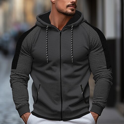 Herren Hoodie Sweatshirt Kapuze Kapuzenshirt mit durchgehendem Reißverschluss Schwarz Weiß Armeegrün Rote Blau Mit Kapuze Farbblock Streifen Patchwork Sport Natur Täglich Festtage Strassenmode Cool
Herren Hoodie Sweatshirt Kapuze Kapuzenshirt mit durchgehendem Reißverschluss Schwarz Weiß Armeegrün Rote Blau Mit Kapuze Farbblock Streifen Patchwork Sport Natur Täglich Festtage Strassenmode Cool