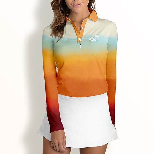 Mujer Camisas de polo Camiseta de golf Polo con botones Transpirable Secado rápido Dispersor de humedad Manga Larga Ropa de golf ropa de golf Ajuste regular Bloque de color Primavera Otoño Tenis Golf
Mujer Camisas de polo Camiseta de golf Polo con botones Transpirable Secado rápido Dispersor de humedad Manga Larga Ropa de golf ropa de golf Ajuste regular Bloque de color Primavera Otoño Tenis Golf