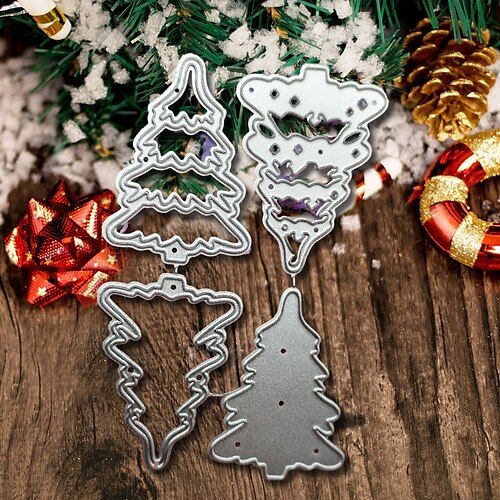 Create Christmas Tree with Metal Trees Cutting Dies - Perfect for Card Making, Scrapbooking, Stamping More!
Create Christmas Tree with Metal Trees Cutting Dies - Perfect for Card Making, Scrapbooking, Stamping More!
