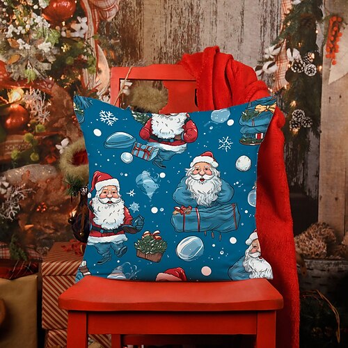 Christmas Double Side Pillow Cover 1PC Xmas Cartoon Santa Soft Decorative Square Cushion Case Pillowcase for Bedroom Livingroom Sofa Couch Chair
Christmas Double Side Pillow Cover 1PC Xmas Cartoon Santa Soft Decorative Square Cushion Case Pillowcase for Bedroom Livingroom Sofa Couch Chair