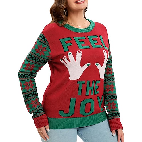 Damen Hässlicher Weihnachtspullover Pullover Weihnachtspullover Rundhalsausschnitt Gerippt Stricken Polyester Strick Bedruckt Herbst Winter Standard Outdoor Weihnachten Täglich Stilvoll Brautkleider
Damen Hässlicher Weihnachtspullover Pullover Weihnachtspullover Rundhalsausschnitt Gerippt Stricken Polyester Strick Bedruckt Herbst Winter Standard Outdoor Weihnachten Täglich Stilvoll Brautkleider