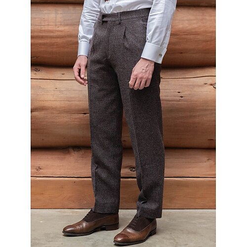 Homme pantalon de costume Pantalon Pantalon de costume Pantalon en tweed Poche Plaid Confort Respirable Extérieur du quotidien Sortie Mélange de Coton Mode Décontractées Marron Café
Homme pantalon de costume Pantalon Pantalon de costume Pantalon en tweed Poche Plaid Confort Respirable Extérieur du quotidien Sortie Mélange de Coton Mode Décontractées Marron Café