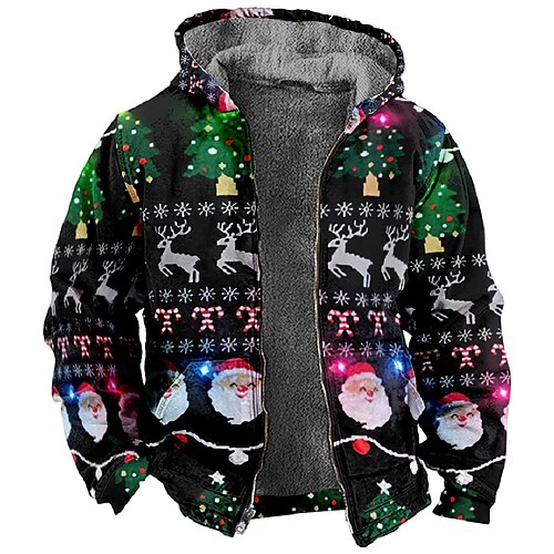 Navidad Abrigos Sudadera con cremallera Estampado Bolsillo delantero Gráfico Abrigos Para Hombre Mujer Unisexo Adulto Estampado en caliente 100% Poliéster Fiesta
Navidad Abrigos Sudadera con cremallera Estampado Bolsillo delantero Gráfico Abrigos Para Hombre Mujer Unisexo Adulto Estampado en caliente 100% Poliéster Fiesta