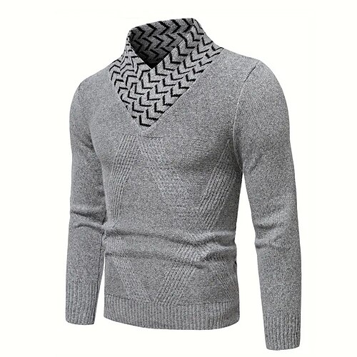 Hombre Suéter de punto Estriado Tejer Recortado De Punto Plano Cuello Alto Mantiene abrigado Contemporáneo moderno Ropa Cotidiana Noche Ropa Otoño Invierno Gris M L XL
Hombre Suéter de punto Estriado Tejer Recortado De Punto Plano Cuello Alto Mantiene abrigado Contemporáneo moderno Ropa Cotidiana Noche Ropa Otoño Invierno Gris M L XL