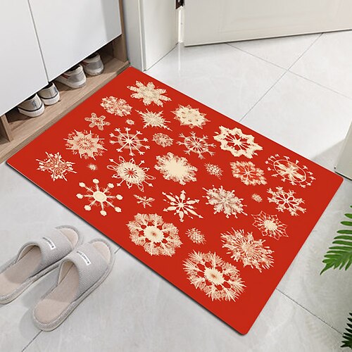 Christmas Snowflake Red Doormat Xmas Non-Slip Oil Proof Rug Indoor Outdoor Mat Bedroom Decor Bathroom Mat Entrance Rug Door Mat
Christmas Snowflake Red Doormat Xmas Non-Slip Oil Proof Rug Indoor Outdoor Mat Bedroom Decor Bathroom Mat Entrance Rug Door Mat