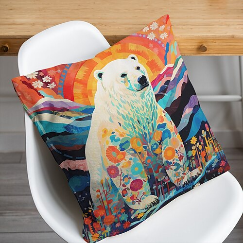 Funda de almohada de doble cara de oso polar colorido, 1 pieza, funda de cojín cuadrada decorativa suave, funda de almohada para dormitorio, sala de estar, sofá, silla
Funda de almohada de doble cara de oso polar colorido, 1 pieza, funda de cojín cuadrada decorativa suave, funda de almohada para dormitorio, sala de estar, sofá, silla