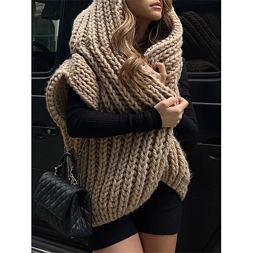 Mujer Chaleco suéter Escote en Pico Cable Tejer Poliéster De Gran Tamaño Otoño Invierno Regular Exterior Diario Noche Elegante Casual Suave Manga Larga Color sólido Beige S M L
Mujer Chaleco suéter Escote en Pico Cable Tejer Poliéster De Gran Tamaño Otoño Invierno Regular Exterior Diario Noche Elegante Casual Suave Manga Larga Color sólido Beige S M L
