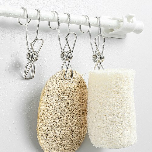 24 piezas de almacenamiento de acero inoxidable pequeño clip gancho baño ropa multifuncional a prueba de viento percha de almacenamiento para el hogar percha de ropa
24 piezas de almacenamiento de acero inoxidable pequeño clip gancho baño ropa multifuncional a prueba de viento percha de almacenamiento para el hogar percha de ropa