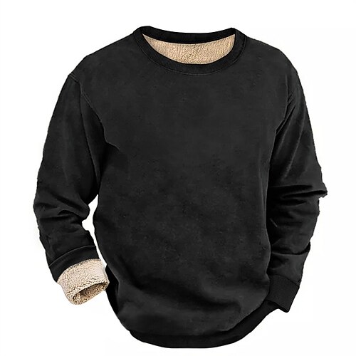 Herren Sweatshirt Pullover Sherpa Linend Schwarz Weiß Rote Rundhalsausschnitt Glatt Sport Natur Täglich Festtage Strassenmode Brautkleider schlicht Dünnes Vlies Herbst Winter Bekleidung
Herren Sweatshirt Pullover Sherpa Linend Schwarz Weiß Rote Rundhalsausschnitt Glatt Sport Natur Täglich Festtage Strassenmode Brautkleider schlicht Dünnes Vlies Herbst Winter Bekleidung