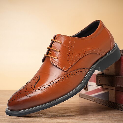 Homme Oxfords Chaussures derby Chaussures Bullock Chaussures habillées Chaussures bout d'aile Marche Rétro Vintage Entreprise du quotidien Cuir Confortable Lacet Noir Jaune Bleu Printemps Automne
Homme Oxfords Chaussures derby Chaussures Bullock Chaussures habillées Chaussures bout d'aile Marche Rétro Vintage Entreprise du quotidien Cuir Confortable Lacet Noir Jaune Bleu Printemps Automne