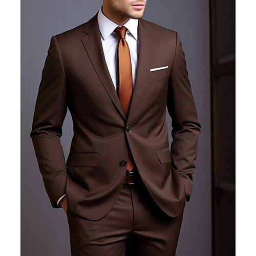 Kaffee Herren Hochzeit Anzüge Suits Einfarbig 2-teiliges Set Täglich Übergrössen Einreiher - 2 Knöpfe 2023
Kaffee Herren Hochzeit Anzüge Suits Einfarbig 2-teiliges Set Täglich Übergrössen Einreiher - 2 Knöpfe 2023