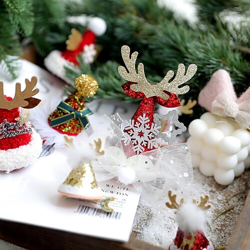 Grampo de cabelo de natal presente das crianças chifre de veado fivela de cabeça dos desenhos animados pequeno grampo de cabelo decoração de natal
Grampo de cabelo de natal presente das crianças chifre de veado fivela de cabeça dos desenhos animados pequeno grampo de cabelo decoração de natal