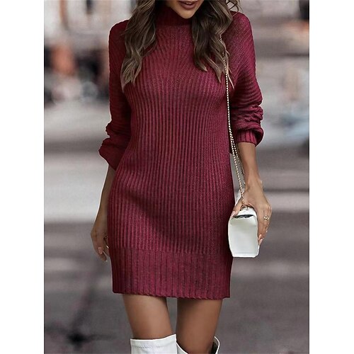 Mulheres Vestido de moletom Gola Alta Estriado Tricotar Poliéster Tricotado Outono Inverno Longo Ao ar livre Diário Feriado Moda Roupa de rua Sensual Manga Longa Côr Sólida Preto Branco Rosa S M L
Mulheres Vestido de moletom Gola Alta Estriado Tricotar Poliéster Tricotado Outono Inverno Longo Ao ar livre Diário Feriado Moda Roupa de rua Sensual Manga Longa Côr Sólida Preto Branco Rosa S M L