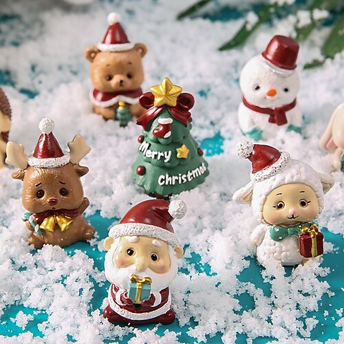 Christmas Resin Family Small Animal Ornaments Creative Cute Car Home Decoration Mini Christmas Tree Old Man Christmas Gift
Christmas Resin Family Small Animal Ornaments Creative Cute Car Home Decoration Mini Christmas Tree Old Man Christmas Gift