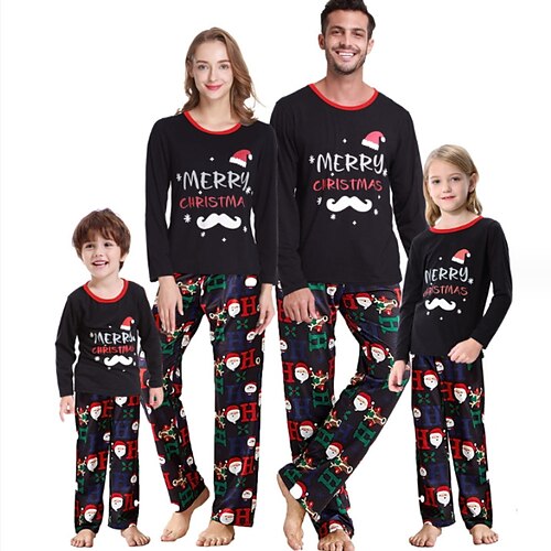 Family Christmas Pajamas Letter Home Print Black Long Sleeve Mommy And Me Outfits Active Matching Outfits
Family Christmas Pajamas Letter Home Print Black Long Sleeve Mommy And Me Outfits Active Matching Outfits