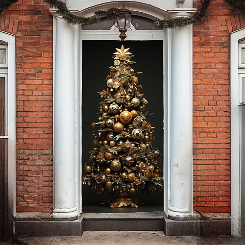 Christmas Ornament Tree Xmas Door Covers Door Tapesty Door Curtain Decoration Backdrop Door Banner for Front Door Farmhouse Christmas Holiday Party Decor Supplies
Christmas Ornament Tree Xmas Door Covers Door Tapesty Door Curtain Decoration Backdrop Door Banner for Front Door Farmhouse Christmas Holiday Party Decor Supplies