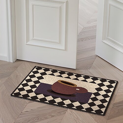 Estilo americano retro capacho tapete de porta criativo círculo de seda tapete de pvc cortável tapete de remoção de poeira
Estilo americano retro capacho tapete de porta criativo círculo de seda tapete de pvc cortável tapete de remoção de poeira