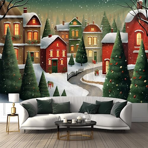 Weihnachtsstadt hängender Wandteppich, Wandkunst, großer Wandteppich, Wanddekoration, Fotohintergrund, Decke, Vorhang, Zuhause, Schlafzimmer, Wohnzimmer, Dekoration
Weihnachtsstadt hängender Wandteppich, Wandkunst, großer Wandteppich, Wanddekoration, Fotohintergrund, Decke, Vorhang, Zuhause, Schlafzimmer, Wohnzimmer, Dekoration
