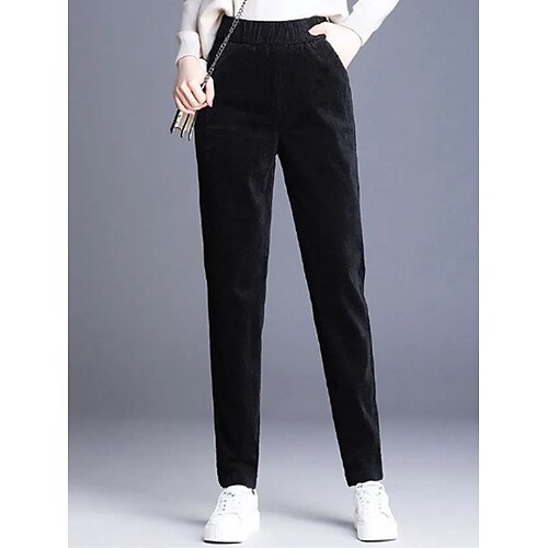 mujer vestido pantalones de franela pantalones largos pana bolsillo cintura alta moda streetwear trabajo calle negro marrón m l invierno otoño / otoño
mujer vestido pantalones de franela pantalones largos pana bolsillo cintura alta moda streetwear trabajo calle negro marrón m l invierno otoño / otoño
