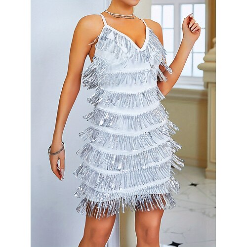 Retro Vintage Brüllen 20s 1920s Flapper Kleid Kleid Maskerade Der große Gatsby Damen Pailletten Quaste Cosplay Kostüm Maskerade Party / Abend Kleid
Retro Vintage Brüllen 20s 1920s Flapper Kleid Kleid Maskerade Der große Gatsby Damen Pailletten Quaste Cosplay Kostüm Maskerade Party / Abend Kleid