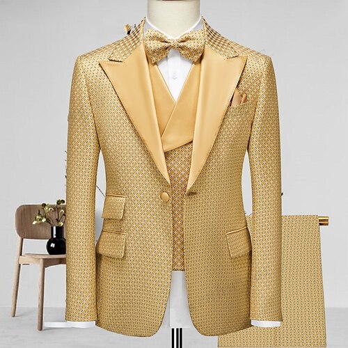 Costume Homme Soirée Ensemble de 3 pièces Kaki Plaid Coupe Sur-Mesure Droit un bouton 2023
Costume Homme Soirée Ensemble de 3 pièces Kaki Plaid Coupe Sur-Mesure Droit un bouton 2023