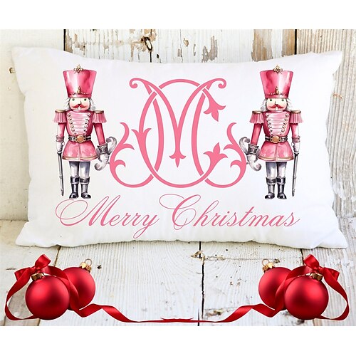 Almohada lumbar Cascanueces de Navidad, funda de almohada decorativa de Navidad, 1 pieza, funda de cojín suave, funda de almohada para dormitorio, sala de estar, sofá, silla
Almohada lumbar Cascanueces de Navidad, funda de almohada decorativa de Navidad, 1 pieza, funda de cojín suave, funda de almohada para dormitorio, sala de estar, sofá, silla
