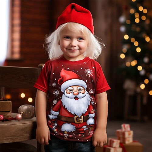 Christmas Boys 3D Santa Claus Tee Skirt Short Sleeve 3D Print Fall Active Sports Fashion Polyester Kids 3-12 Years Outdoor Casual Daily Regular Fit
Christmas Boys 3D Santa Claus Tee Skirt Short Sleeve 3D Print Fall Active Sports Fashion Polyester Kids 3-12 Years Outdoor Casual Daily Regular Fit