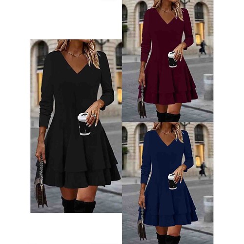 Mini robe Femme robe noire manche longue Automne Hiver - Mode Soirée Ruché Couleur monochrome Col V robe hiver robe demoiselle d honneur Vacances 2023 Noir Vin bleu marine S M L XL XXL
Mini robe Femme robe noire manche longue Automne Hiver - Mode Soirée Ruché Couleur monochrome Col V robe hiver robe demoiselle d honneur Vacances 2023 Noir Vin bleu marine S M L XL XXL