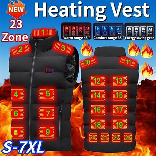 Unissex 23 áreas coletes de aquecimento masculino inverno elétrico aquecido jaqueta feminina usb infravermelho para esportes caminhadas acampamento
Unissex 23 áreas coletes de aquecimento masculino inverno elétrico aquecido jaqueta feminina usb infravermelho para esportes caminhadas acampamento