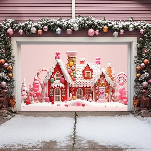 Capa de porta de garagem ao ar livre de natal, casa de doces, faixa de porta de natal, festa, mural de porta grande, decoração de cenário de natal para decorações de parede de casa de férias
Capa de porta de garagem ao ar livre de natal, casa de doces, faixa de porta de natal, festa, mural de porta grande, decoração de cenário de natal para decorações de parede de casa de férias