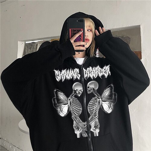 Moletom Moletom com zíper Pullover Esqueleto Bolsos laterais Moletom Para Homens Mulheres Unisexo Adulto Hot Stamping 100% Poliéster Rua Casual / Diário
Moletom Moletom com zíper Pullover Esqueleto Bolsos laterais Moletom Para Homens Mulheres Unisexo Adulto Hot Stamping 100% Poliéster Rua Casual / Diário
