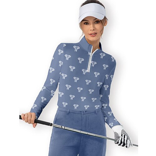 Damen poloshirt Golfhemd Atmungsaktiv Schnelltrocknend Feuchtigkeitsableitung Langarm Golfbekleidung Golfkleidung Regular Fit Zip Stehkragen Bedruckt Frühling Herbst Tennis Golfspiel Pickleball
Damen poloshirt Golfhemd Atmungsaktiv Schnelltrocknend Feuchtigkeitsableitung Langarm Golfbekleidung Golfkleidung Regular Fit Zip Stehkragen Bedruckt Frühling Herbst Tennis Golfspiel Pickleball